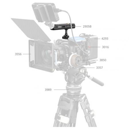 SmallRig 4152 - uchwyt z zaciskiem NATO, przykład użycia